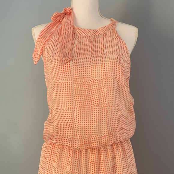 Banana Republic Sleeveless Dress Size XL Like New Silky Lined Halter Max… - Picture 2 of 14